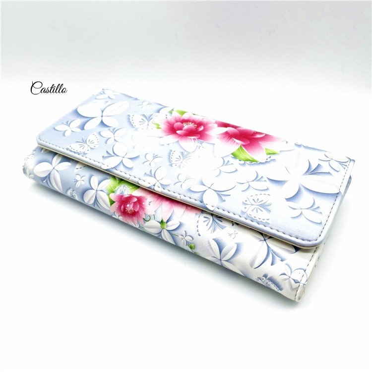 Woman wallet with flower printing